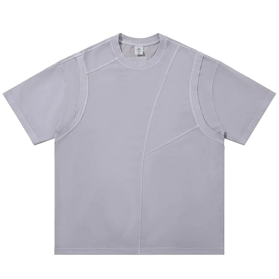 Harajuku Oversized T-shirts Irregular Patchwork Loose Short Sleeve T Shirts Streetwear Hip Hop Tshirts Tee Tops