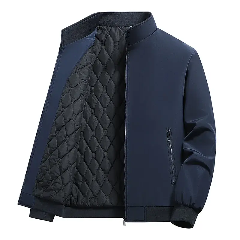 8XL New Winter Men Thicker Warm Solid Business Casual Jackets Parkas Male Stand Collar Winter Coats Quality Man Slim Fit Jackets