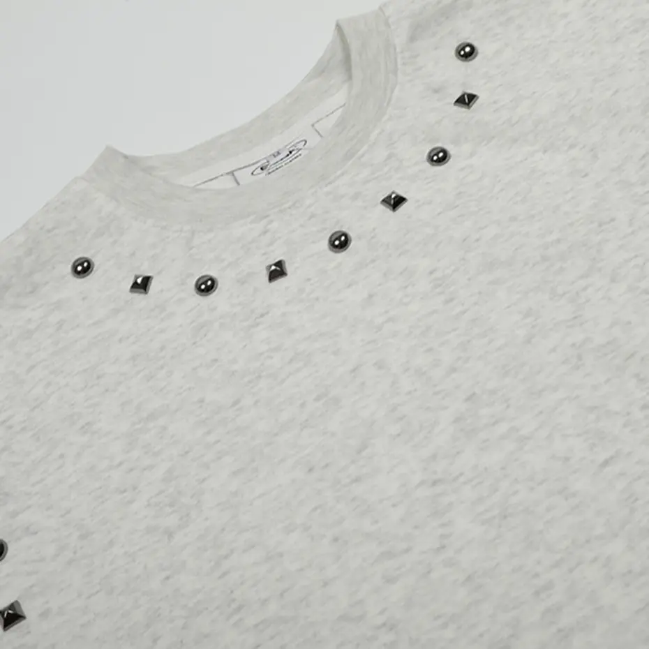 Rivet T-shirts Men's Streetwear Harajuku Hip Hop Oversized Tshirts Summer Harajuku Loose Short Sleeve Tee Tops Black