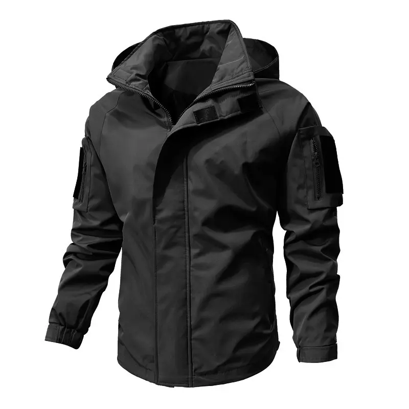 New Spring Autumn Men Hooded Casual Jackets Slim Fit Coats Good Quality Male Outdoor Travel Jackets And Coats Size 4XL