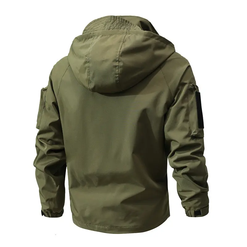 New Spring Autumn Men Hooded Casual Jackets Slim Fit Coats Good Quality Male Outdoor Travel Jackets And Coats Size 4XL
