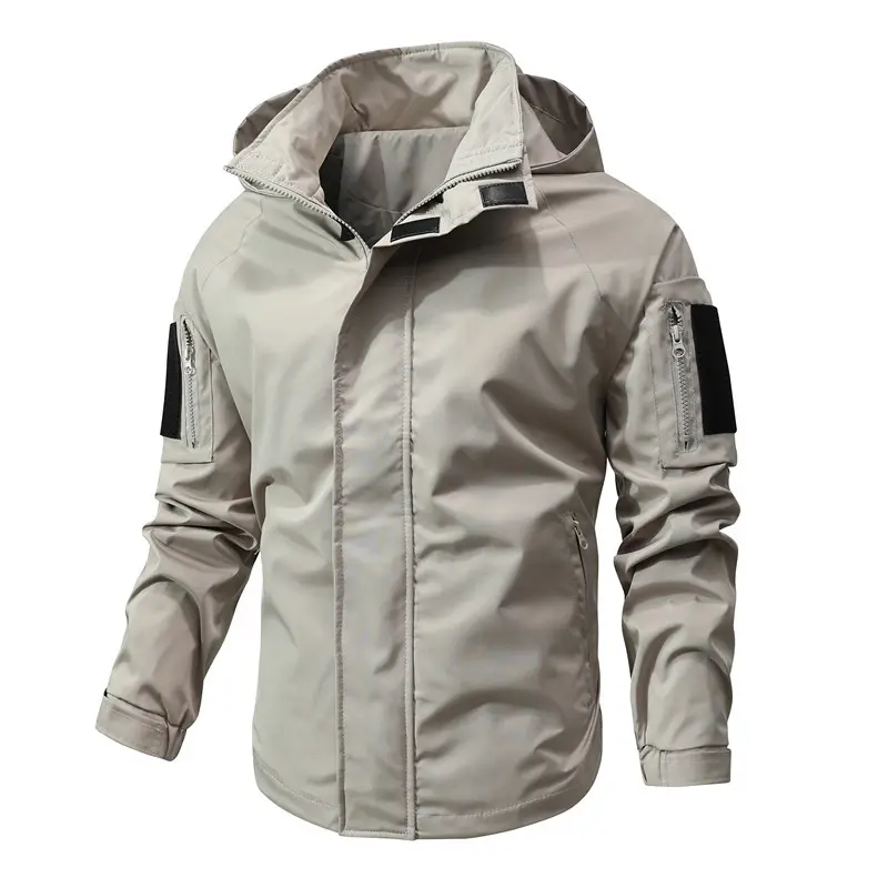 New Spring Autumn Men Hooded Casual Jackets Slim Fit Coats Good Quality Male Outdoor Travel Jackets And Coats Size 4XL