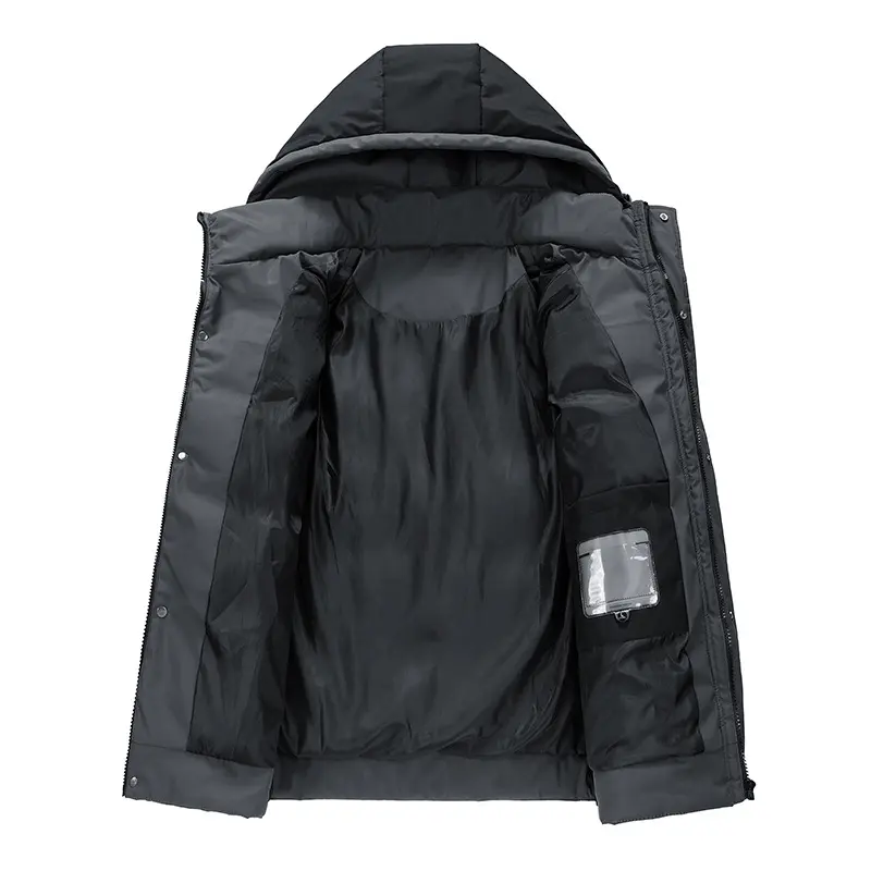 New Fashion Men Hooded Casual Down Jackets Winter Coats Good Quality Male Thicker Warm Parkas Couple Slim Fit Coats Size 5XL