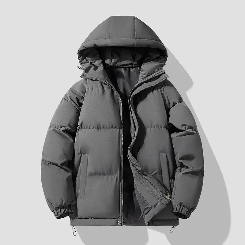 New Fashion Men Hooded Short Down Jackets Casual Winter Coats Quality Male Thicker Warm Solid Parkas Couple Slim Coats Size 4XL