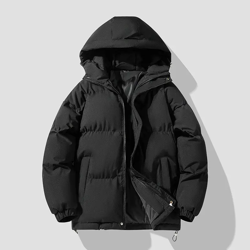 New Fashion Men Hooded Short Down Jackets Casual Winter Coats Quality Male Thicker Warm Solid Parkas Couple Slim Coats Size 4XL