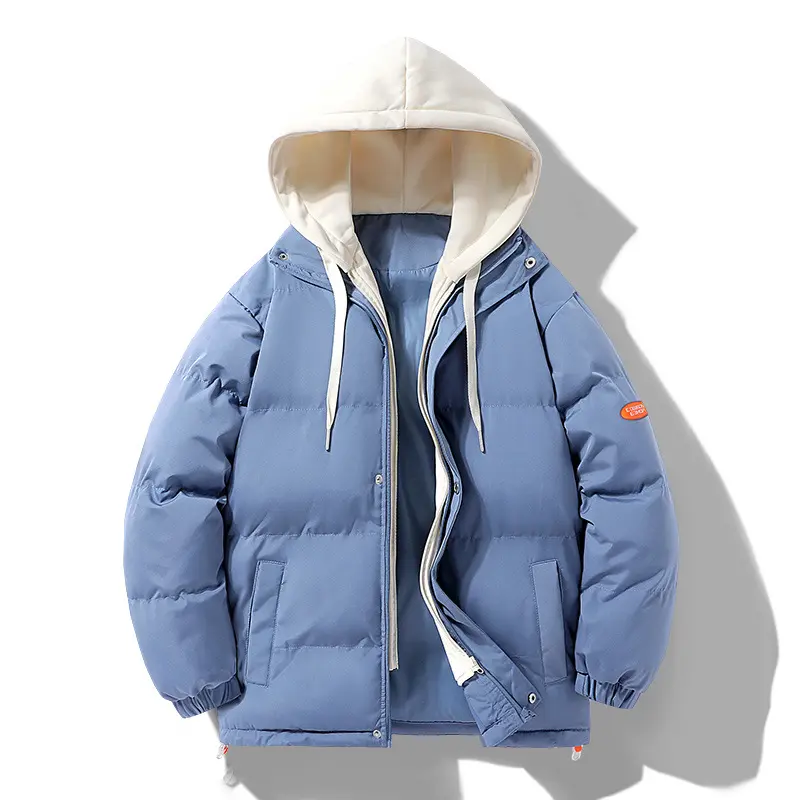 Fashion Men Detachable Hood Casual Down Jackets Man Winter Coats Quality Male Thicker Warm Black Parkas Couple Coats Size 6XL
