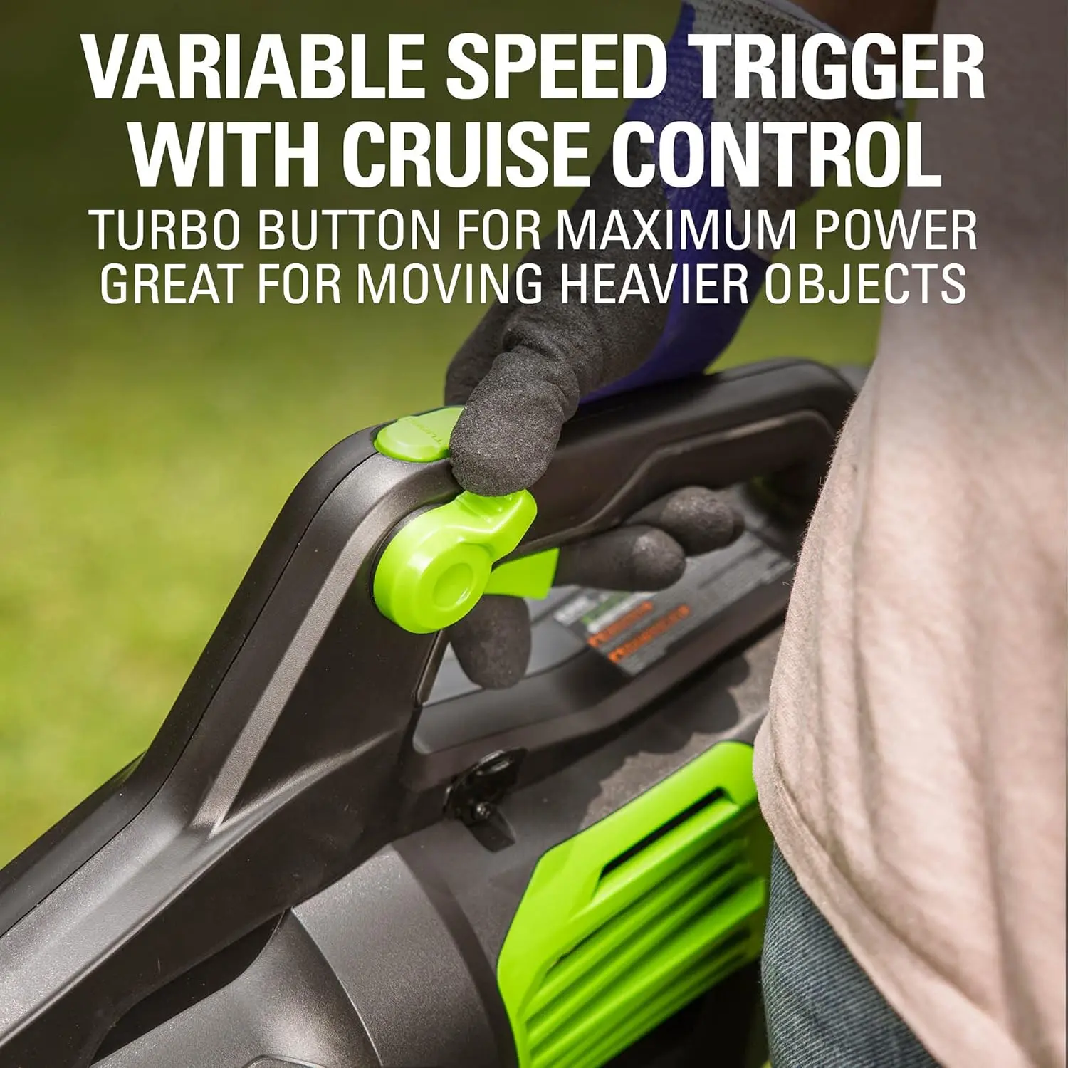 80V (170 MPH / 730 CFM / 75+ Compatible Tools) Cordless Brushless Axial Leaf Blower, Tool Only