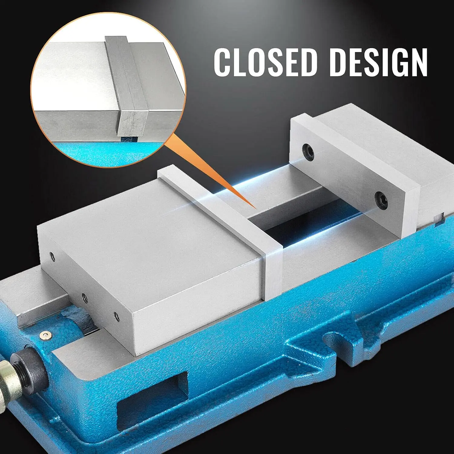 4 Inch ACCU Lock Down Vise Precision Milling Vise 4 Inch Jaw Width Drill Press Vise Milling Drilling Machine Bench Clamp Clampi