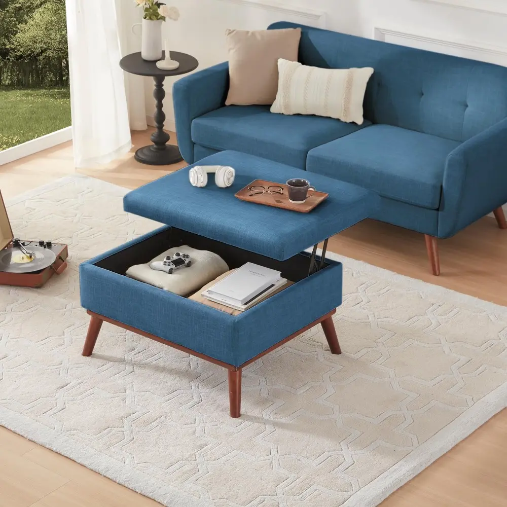 65" w loveseat sofa with ottoman coffee table, mid century modern love seat couches for living room, button tufted upholstered