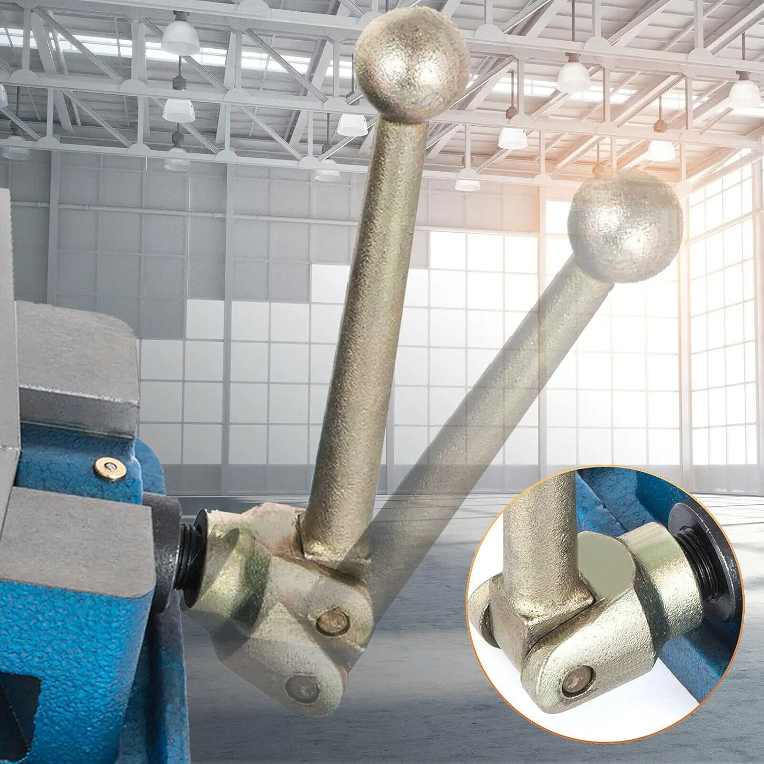 4 Inch ACCU Lock Down Vise Precision Milling Vise 4 Inch Jaw Width Drill Press Vise Milling Drilling Machine Bench Clamp Clampi