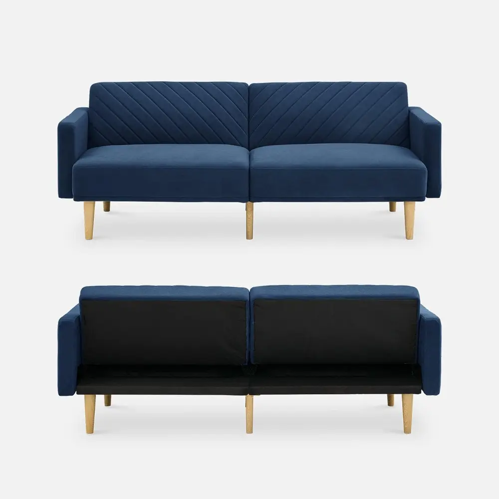 76.8" futon sofa bed, small couch, sleeper, loveseat, mid century modern futon couch, sofa cama, couches for living room (class