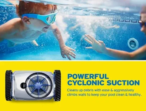 MX6 Automatic In Ground Pool Cleaner, Safe for Surfaces Including Concrete, Vinyl, Fiberglass and Tile