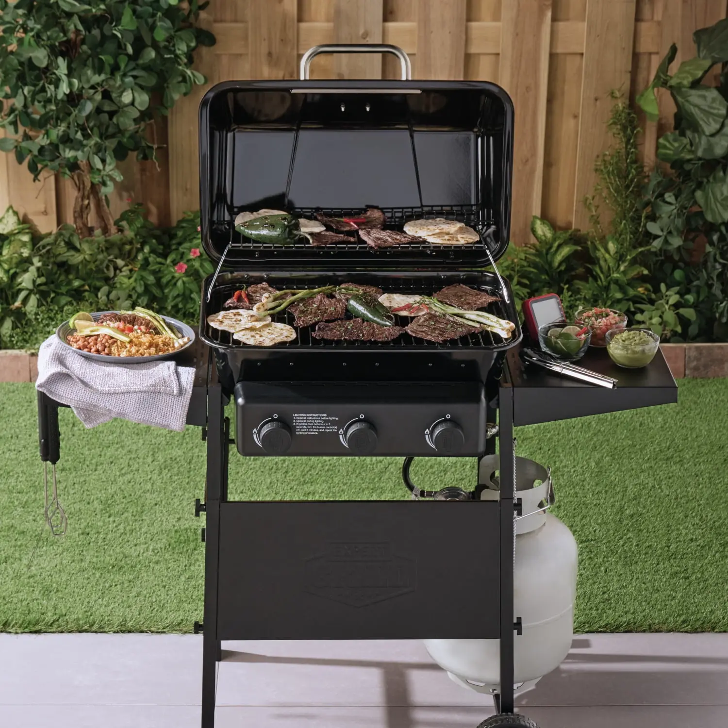 Grill 3 Burner Propane Gas Grill