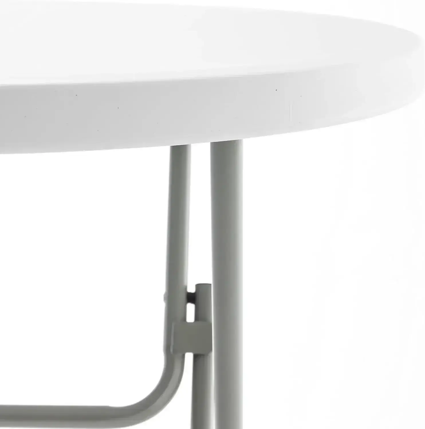32" Round 43" Bar Height White Granite Plastic Folding Portable Commercial Banquet Card Coffee Dining Table for Wedding Party
