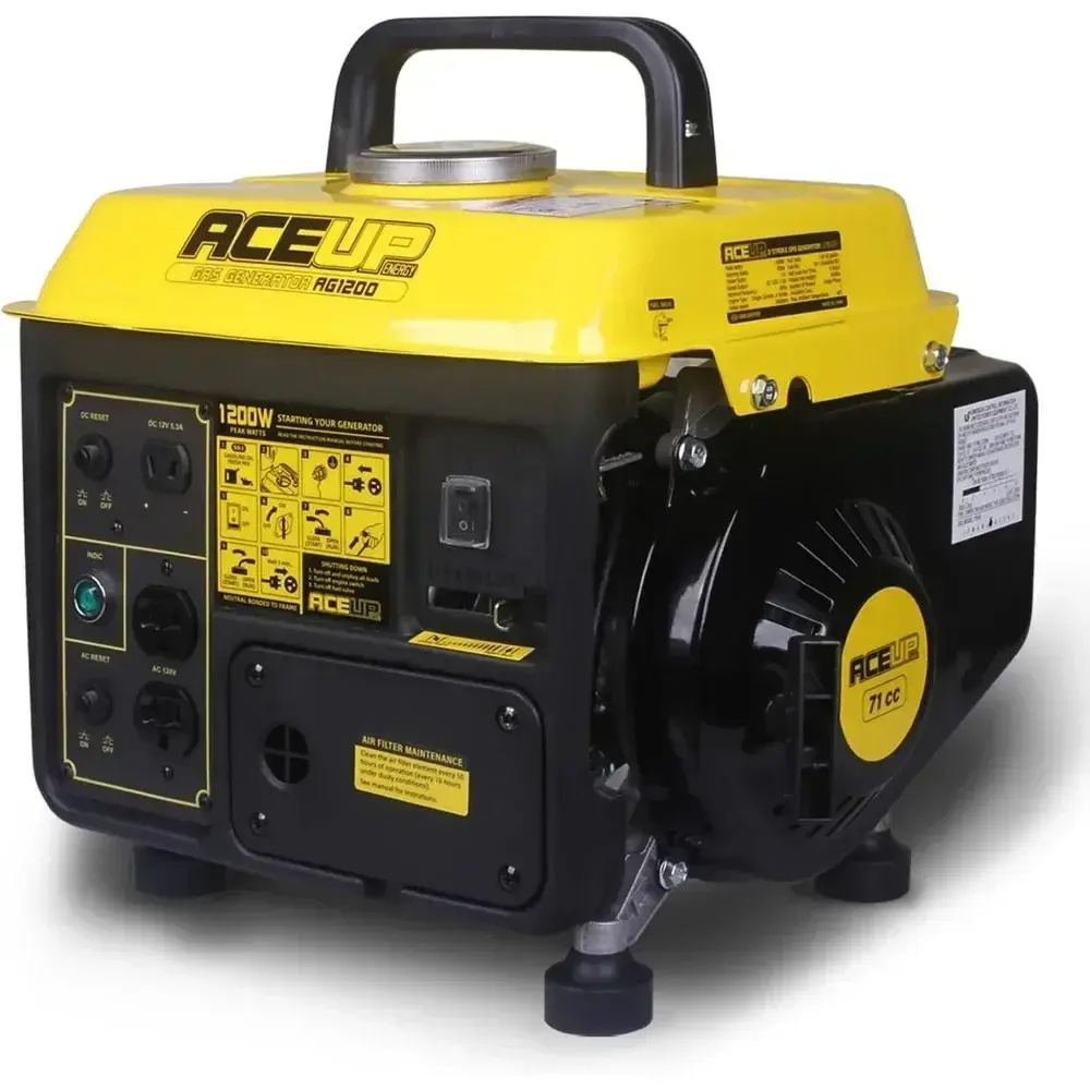 1200W Gas Powered Generator for Home Use Camping Ultralight, EPA & CARB Compliant, Small Portable Generator