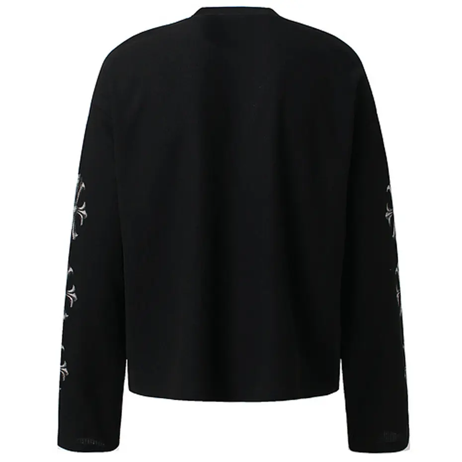 Gothic Punk Eyes Graphic T-shirts Men Streetwear Harajuku Hip Hop Oversized T Shirts Loose Casual Long Sleeve Tshirt Tee Tops