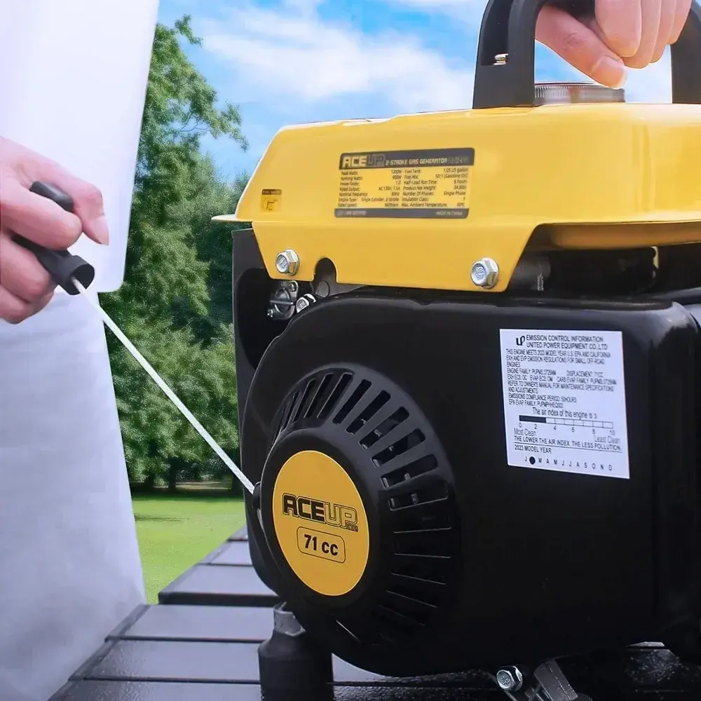 1200W Gas Powered Generator for Home Use Camping Ultralight, EPA & CARB Compliant, Small Portable Generator