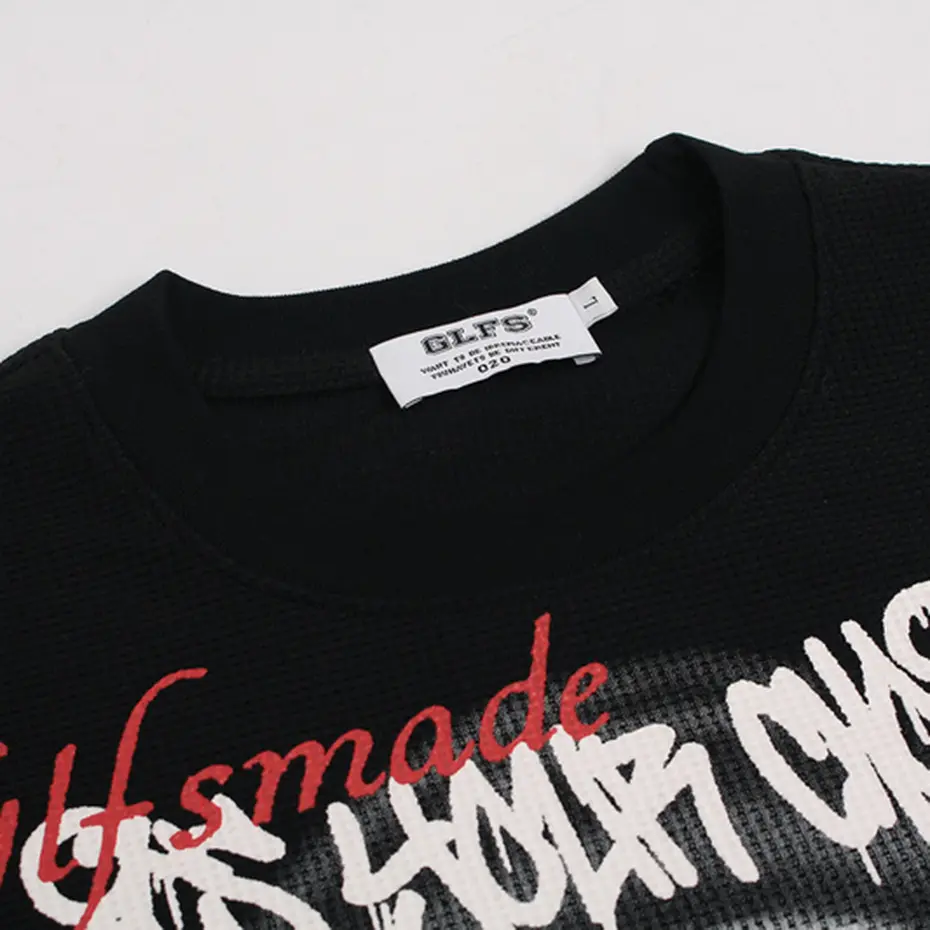Gothic Punk Eyes Graphic T-shirts Men Streetwear Harajuku Hip Hop Oversized T Shirts Loose Casual Long Sleeve Tshirt Tee Tops
