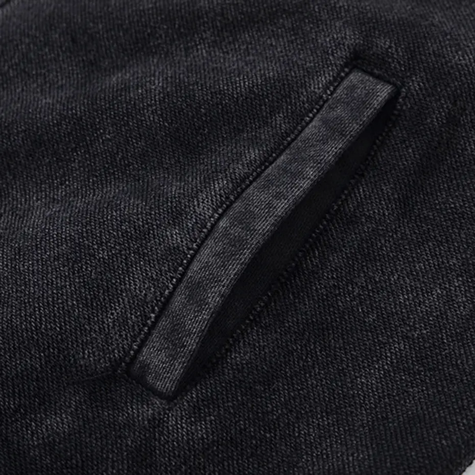 Hi Streetwear Men Hoodies Vintage Washed Black Loose Hoodie Patchwork Oversized Sweatshirt Harajuku Hip Hop Hoodie