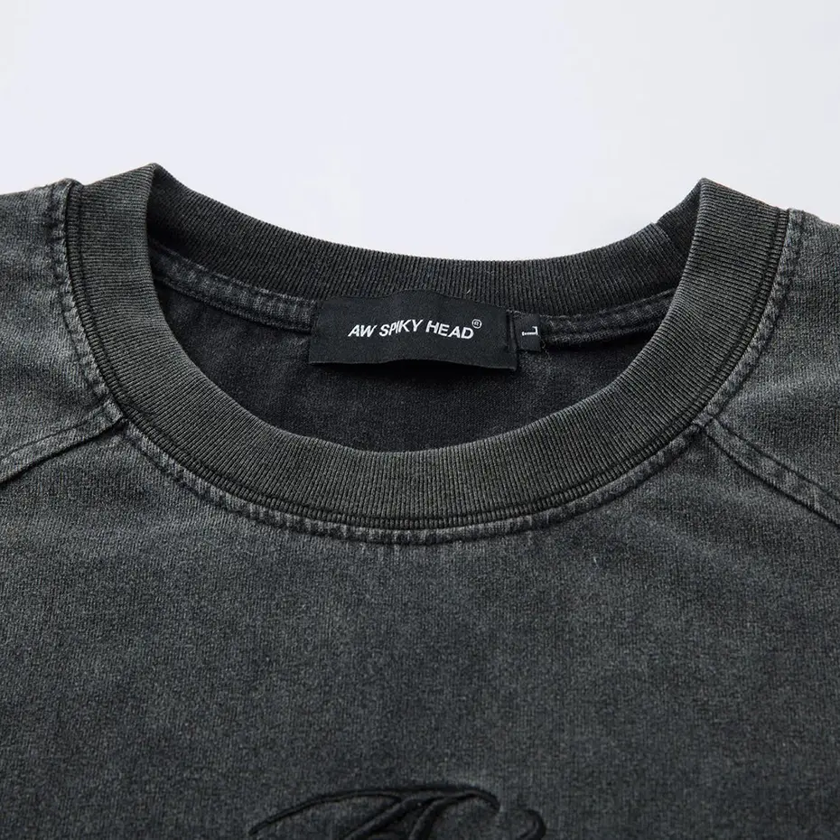 Tactical Function Men T-shirt Washed Vintage Loose Tee Tops Streetwear Harajuku Oversized HipHop Tshirt