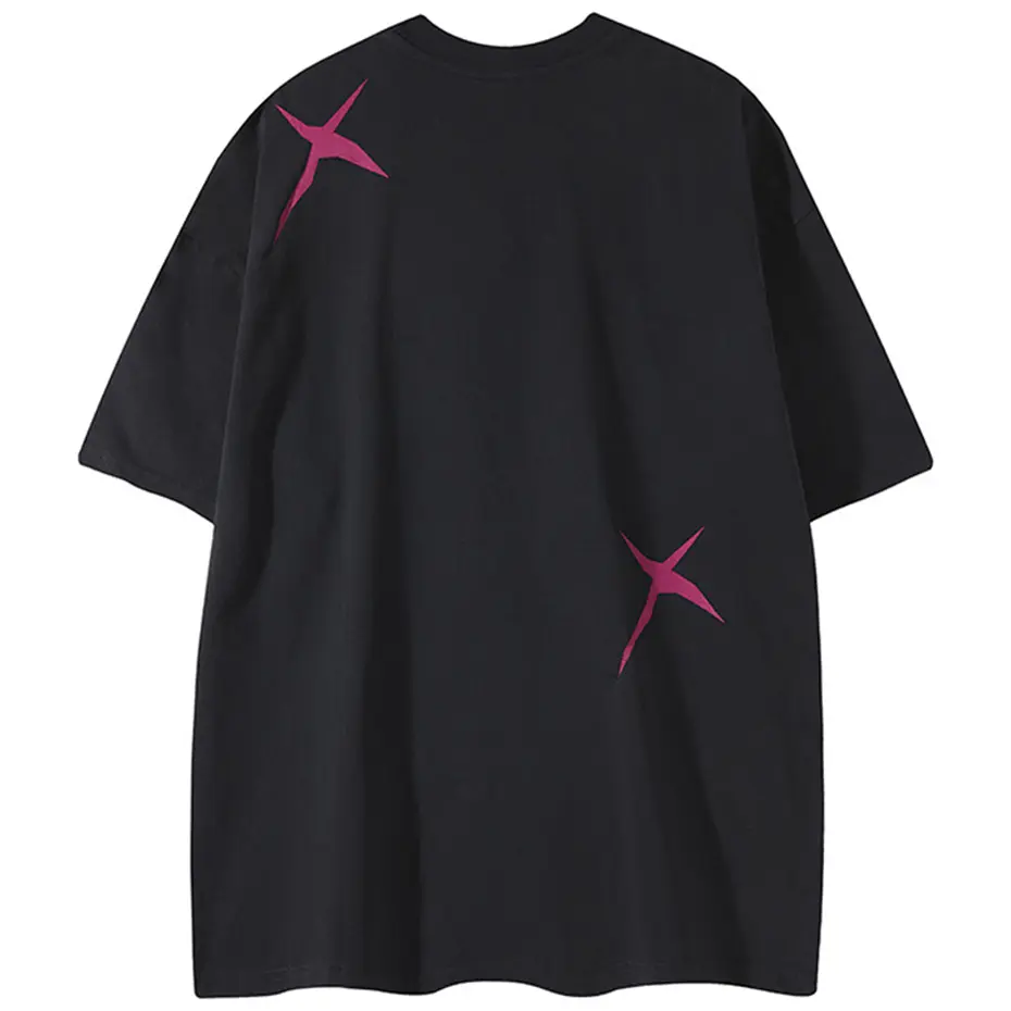 Streetwear Hip Hop Harajuku Oversized T-shirts Men's Summer Casual Loose Tee Tops Short Sleeve Tee Tops