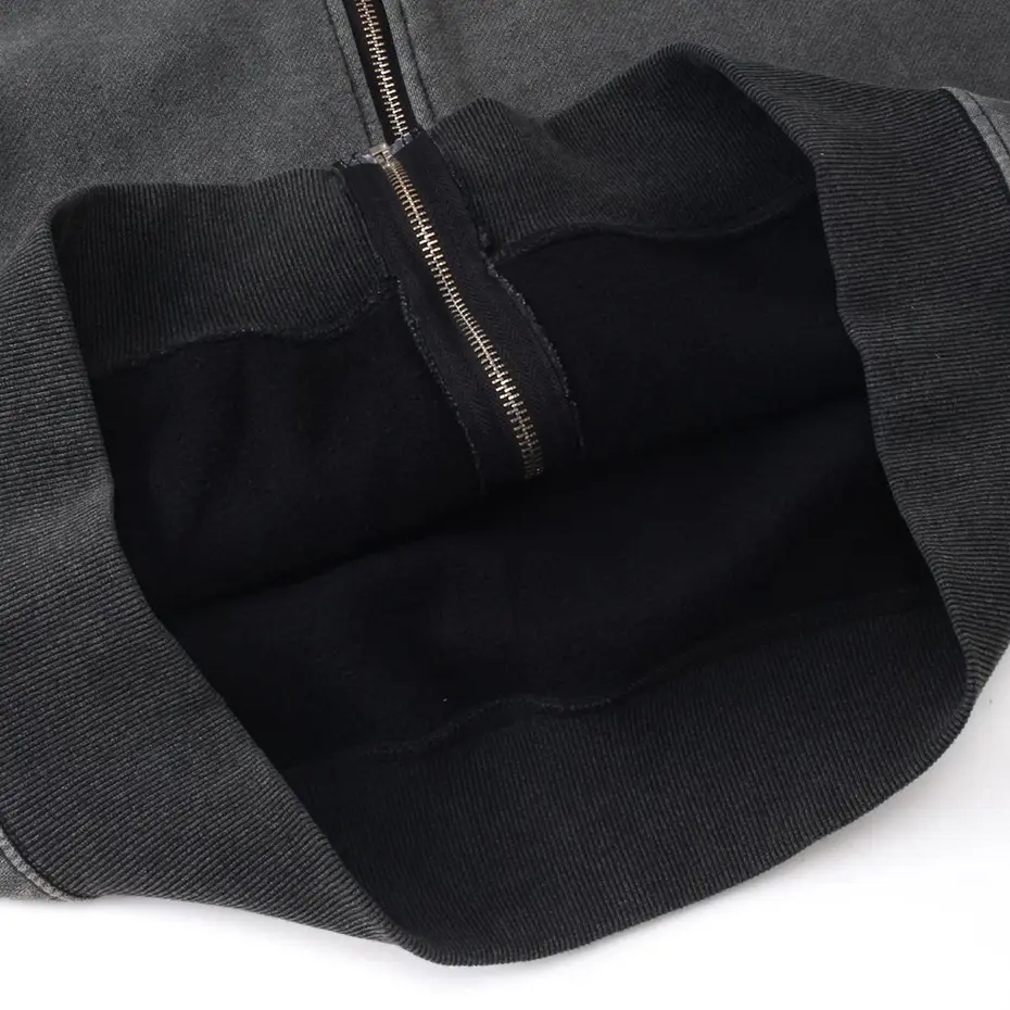 Streetwear Hoodie Vintage Zipper Coat Harajuku Oversized Hip Hop Hoodies Men Mask Hooded Sweatshirts