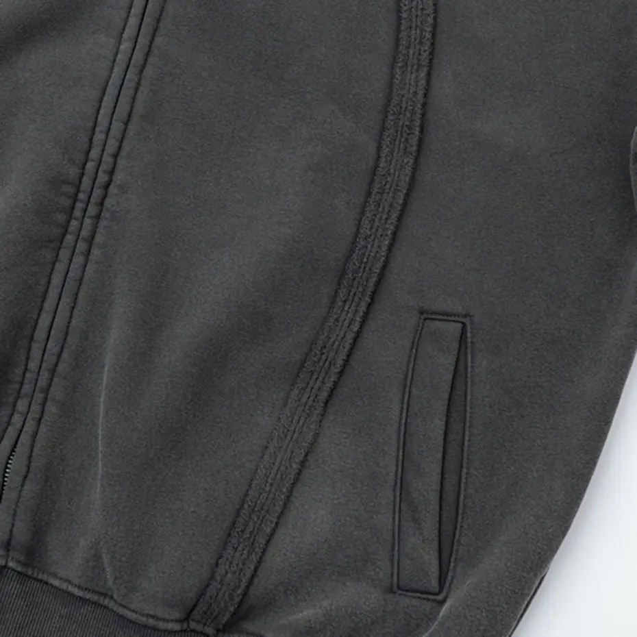 Men Vintage Hoodies Streetwear Harajuku Hip Hop Oversized Hoodies Casual Loose Plush Hooded Sweatshirts Jackets