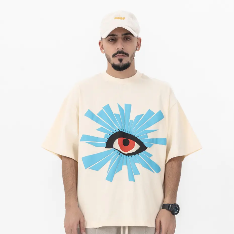 Eyes Graphic T Shirts Men's Streetwear Harajuku Oversized Hip Hop T-shirts Summer Loose Casual Short Sleeve Tee Tops Tshirts