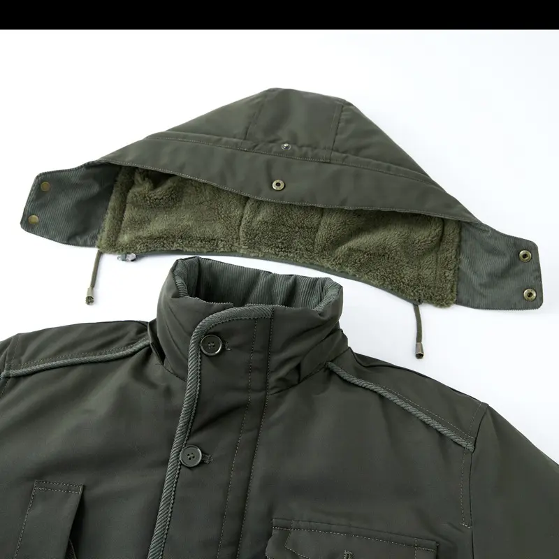 New Winter Men Hooded Long Down Jackets Fleece Warm Parkas Man Multiple Pockets Cargo Coats Quality Man Loose Tooling Jackets 4X