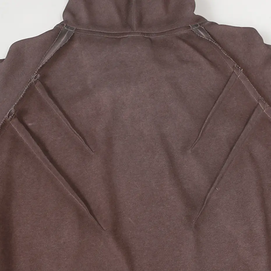 Streetwear Hip Hop Hoodies Pleated Patchwork Vintage Oversized Hoodies Men Harajuku Retro Pullover Hoodie Sweatshirts