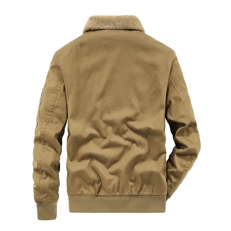 New Fashion Men Fur Collar Fleece Winter Coats Down Jackets Warm Parkas High Quality Male Cotton Casual Cargo Jackets Size 4XL