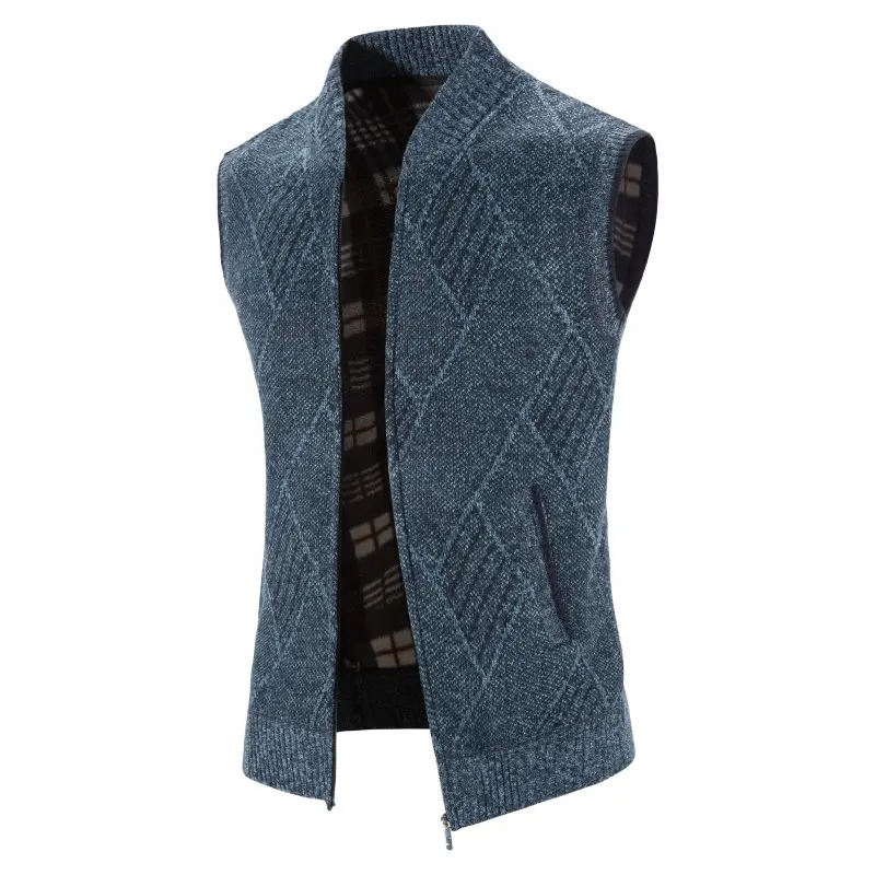 Men Winter Sweater Vest Slim Fit Sleeveless Cardigans Good Quality Male Thicker Warm Casual Sweaters Size 3XL