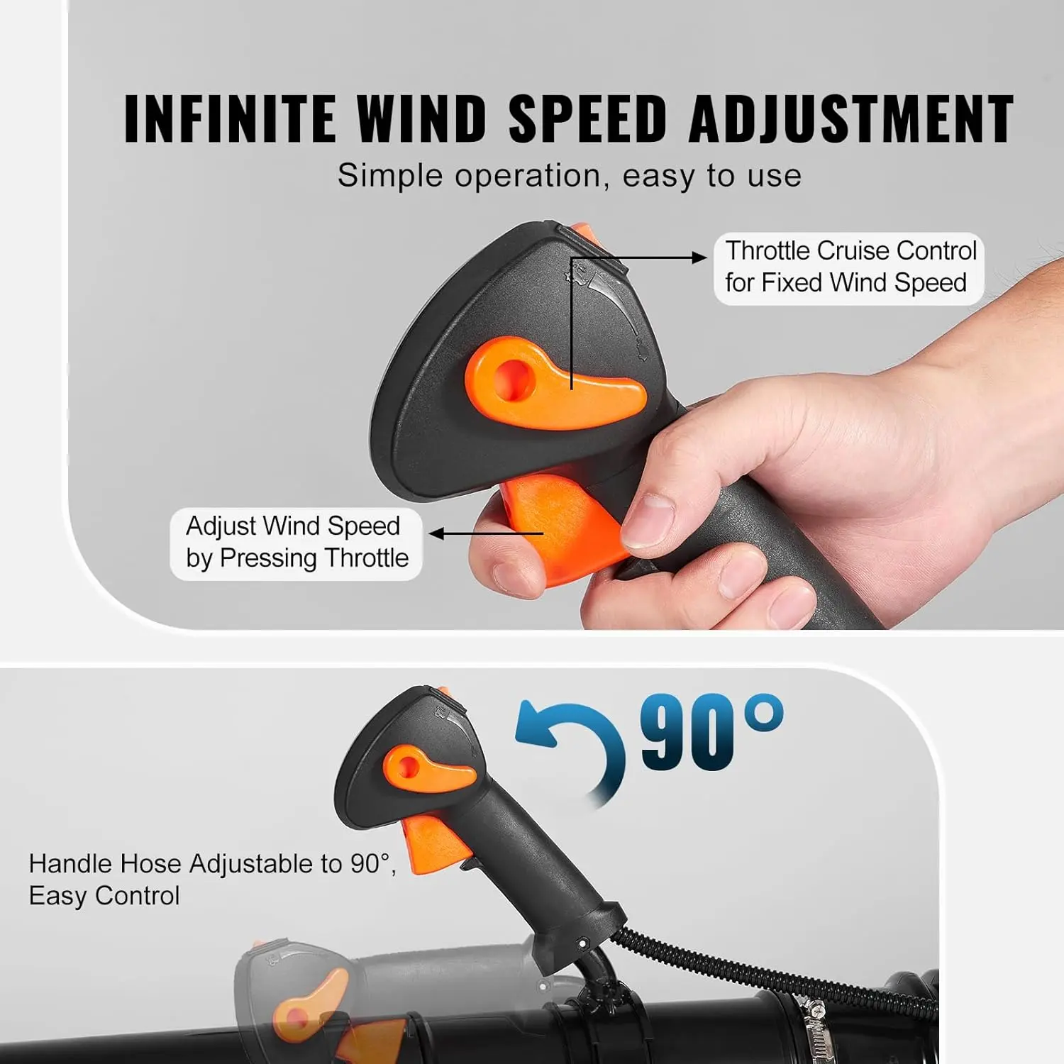 79cc Backpack Gas Leaf Blower, 2-Cycle Gas Powered Backpack Blower with 3L Fuel Tank, 930CFM Air Volume 184MPH Speed
