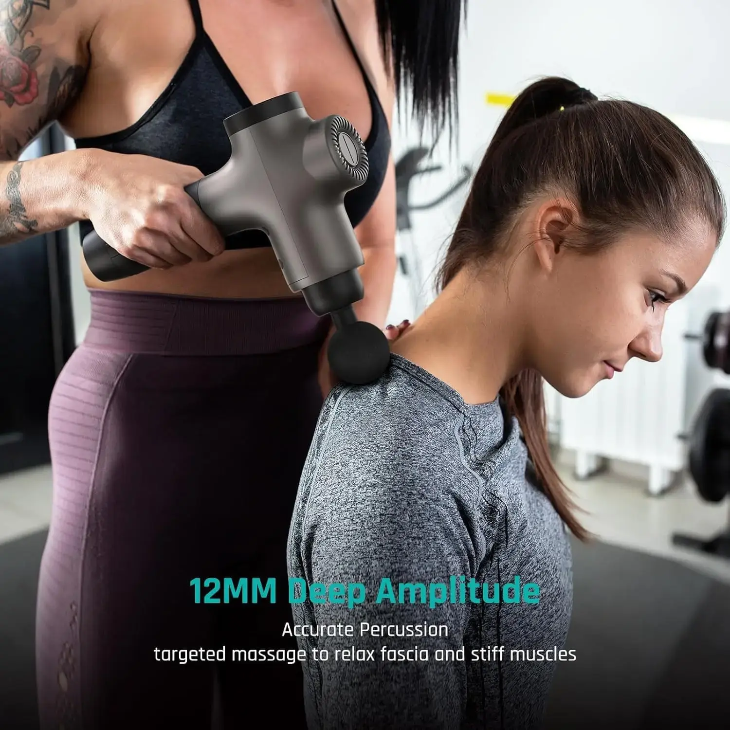 3 Massage Gun, Massage Gun Deep Tissue for Athletes, Professional Muscle Percussion Massage Gun, Massager Gun for Shoulder Leg
