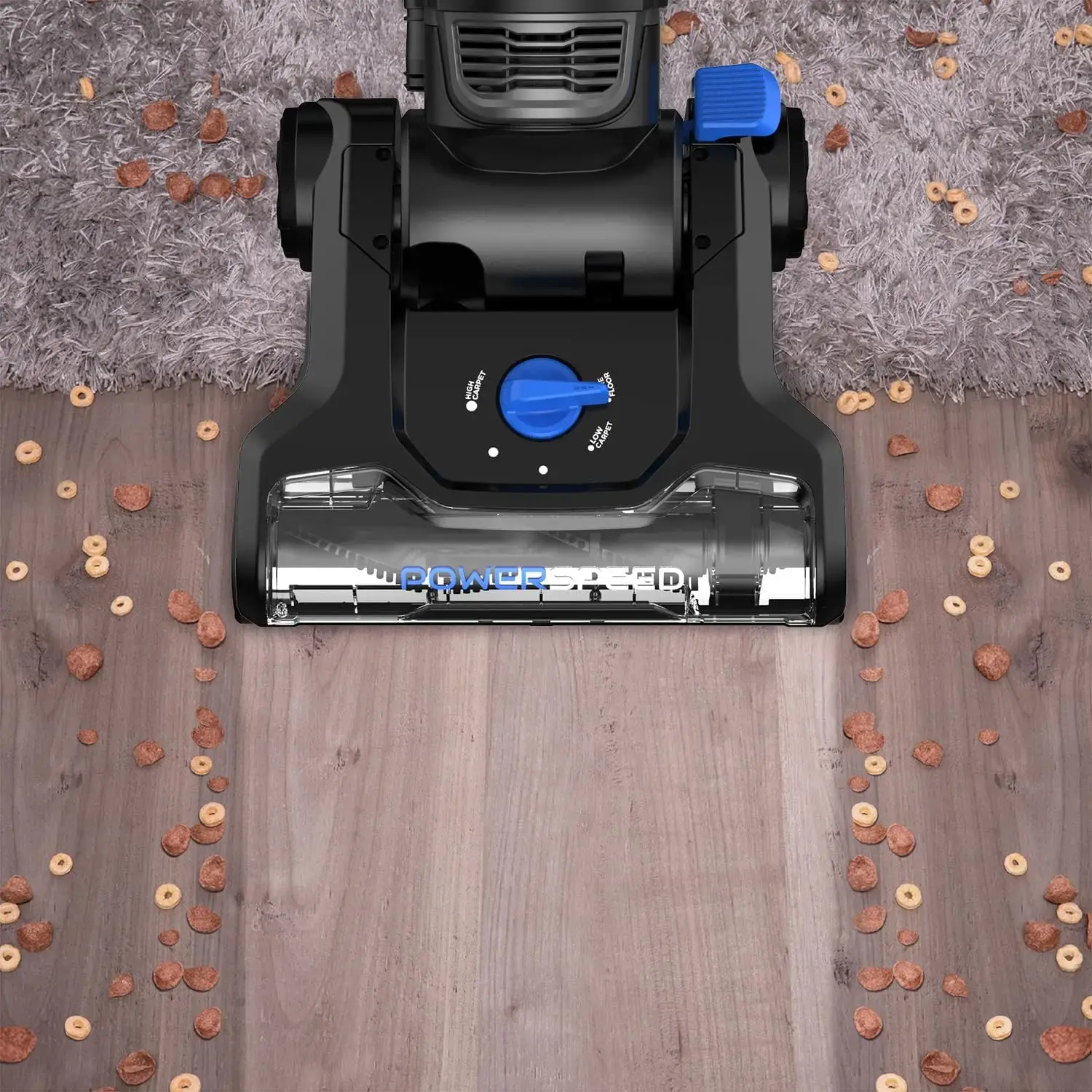 Lightweight Upright Vacuum Cleaner for Carpet and Hard Floor, Powerful Bagless Upright Vacuum Cleaner for Home Pets, Blue