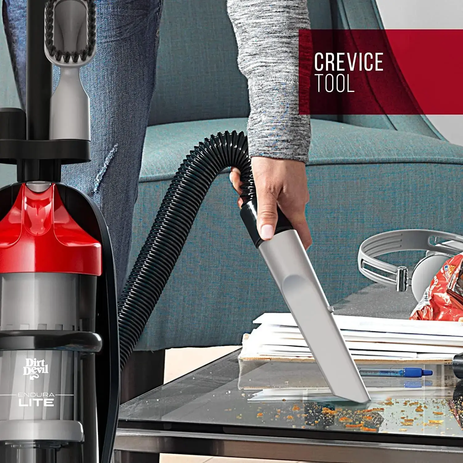 Endura Lite Upright Bagless Vacuum Cleaner for Carpet and Hard Floor, Powerful, Lightweight, Corded Vacuum Cleaners for Home Use