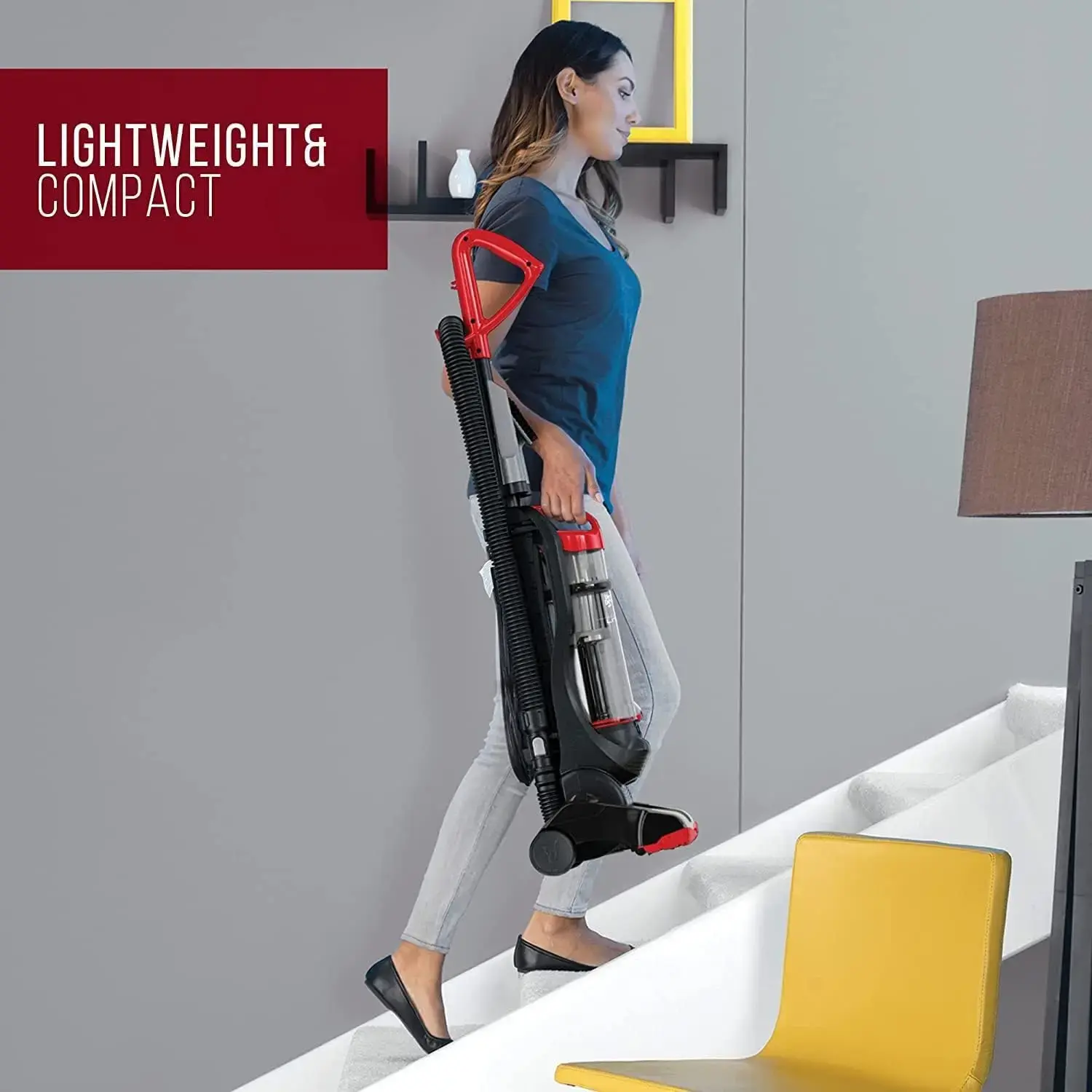 Endura Lite Upright Bagless Vacuum Cleaner for Carpet and Hard Floor, Powerful, Lightweight, Corded Vacuum Cleaners for Home Use