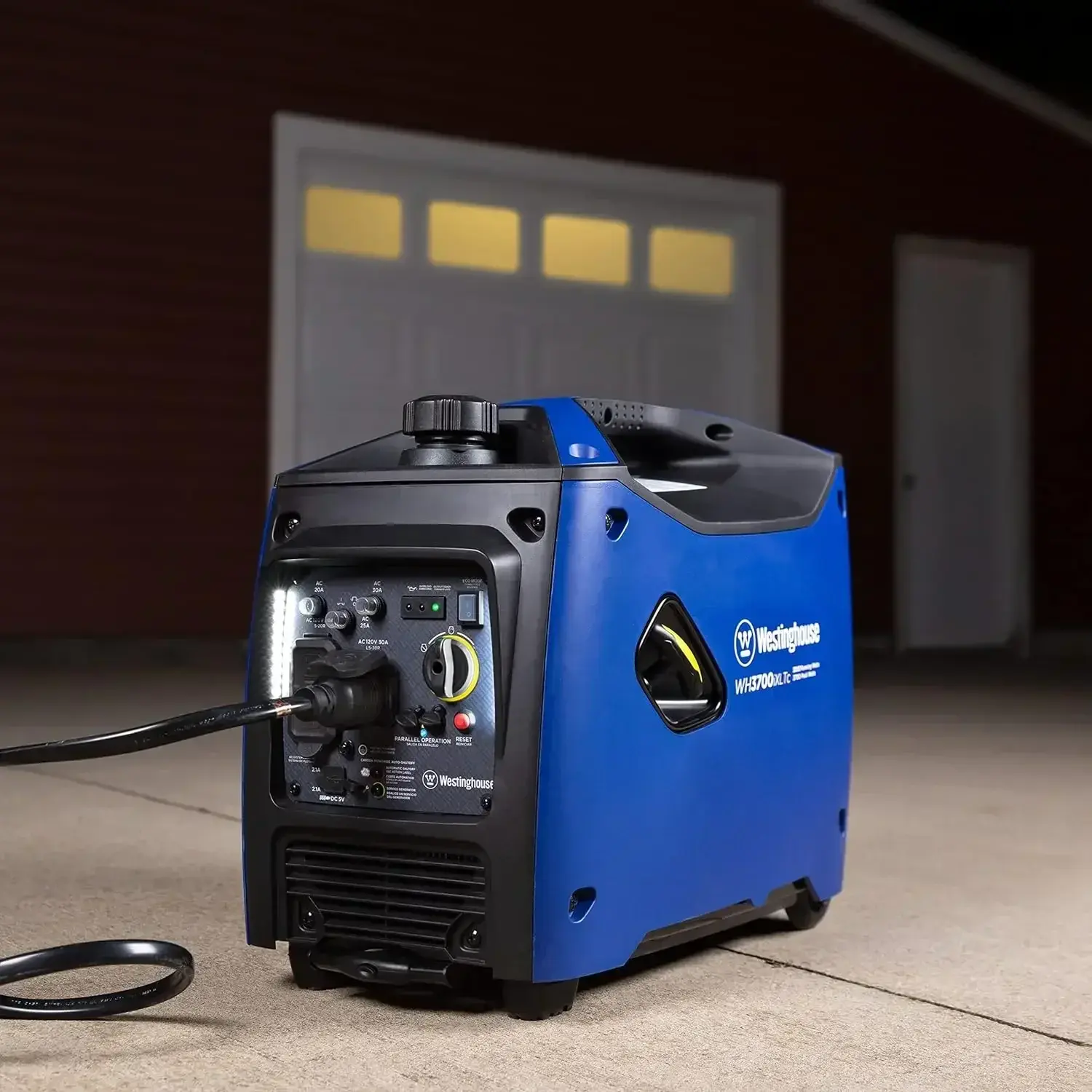 Outdoor Power Equipment 3700 Peak Watt Super Quiet Portable Inverter Generator, Wheel & Handle Kit, RV Ready 30A Outlet, Gas
