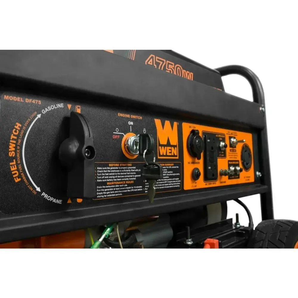 4,750-Watt 120V/240V Dual Fuel Portable Generator