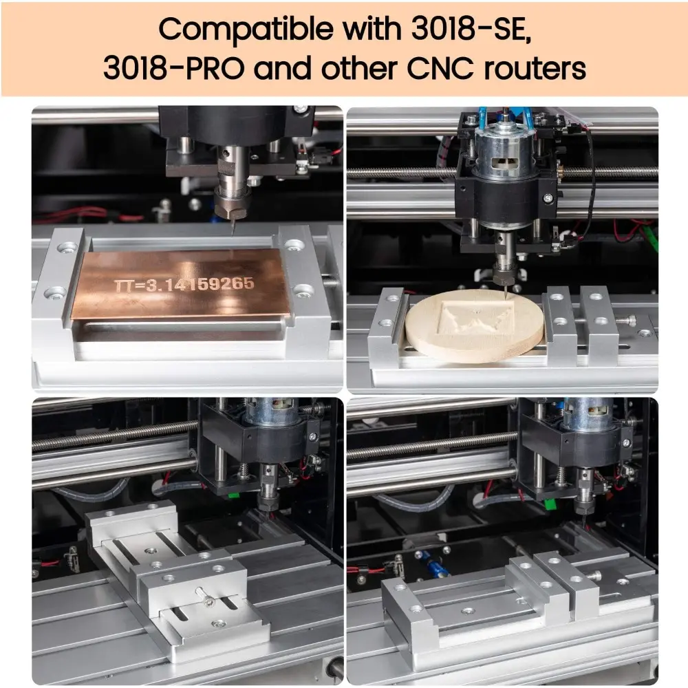 Mini Low Profile Bench Vise Workholding Clamp Work Table for  3018, Masuter 3, Masuter Pro, 3S, XE-PRO, WM-3020 Vasto CNC Route
