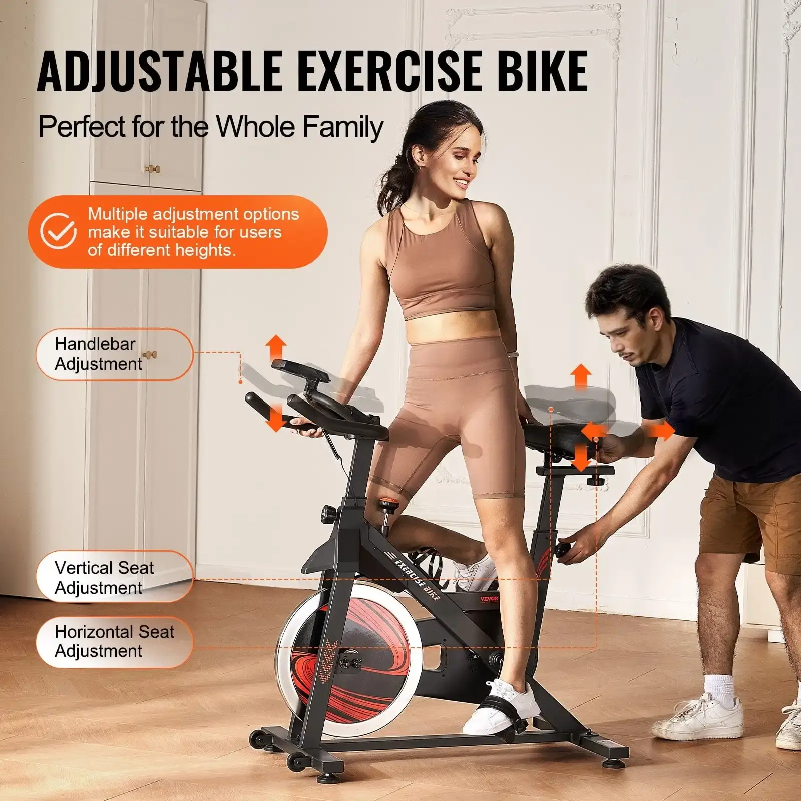 Exercise Bike Magnetic Resistance Stationary Bike Indoor Cycling Bike