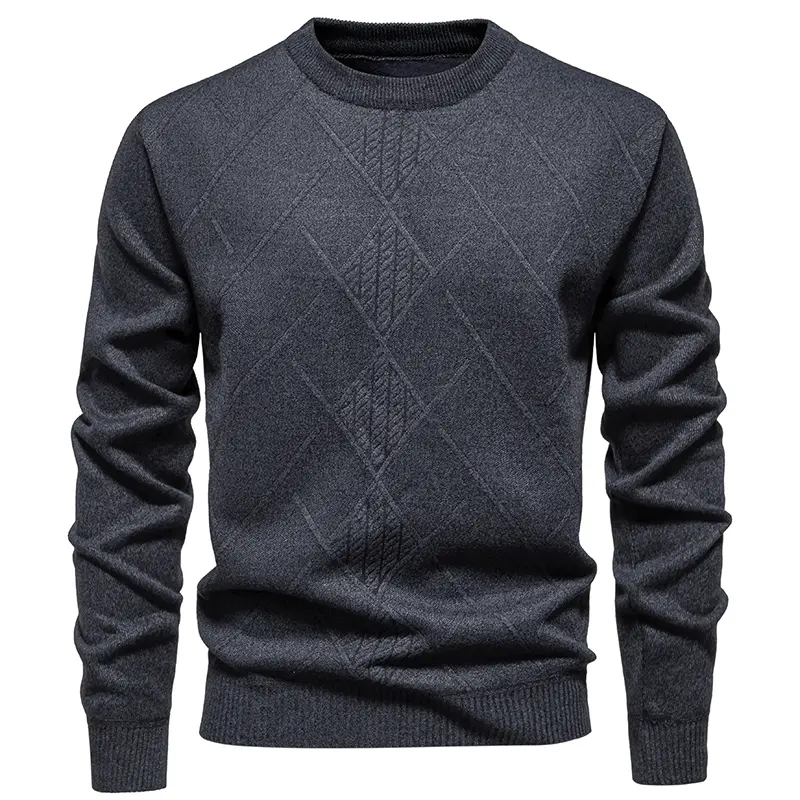 New Autumn Winter Men O-neck Casual Pullovers Knitted Sweaters Good Quality Male Outwear Thicker Warm Pullovers Men's Clothing 3