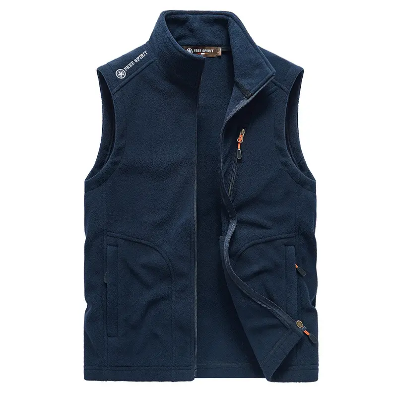 New Spring Autumn Men Outdoor Waistcoats Climbing Vests Jackets Multi-pockets Vests Men Fleece Breathable Vests Coats Size 5XL