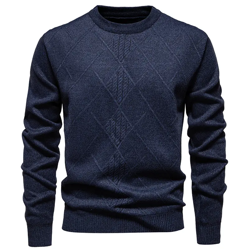 New Autumn Winter Men O-neck Casual Pullovers Knitted Sweaters Good Quality Male Outwear Thicker Warm Pullovers Men's Clothing 3