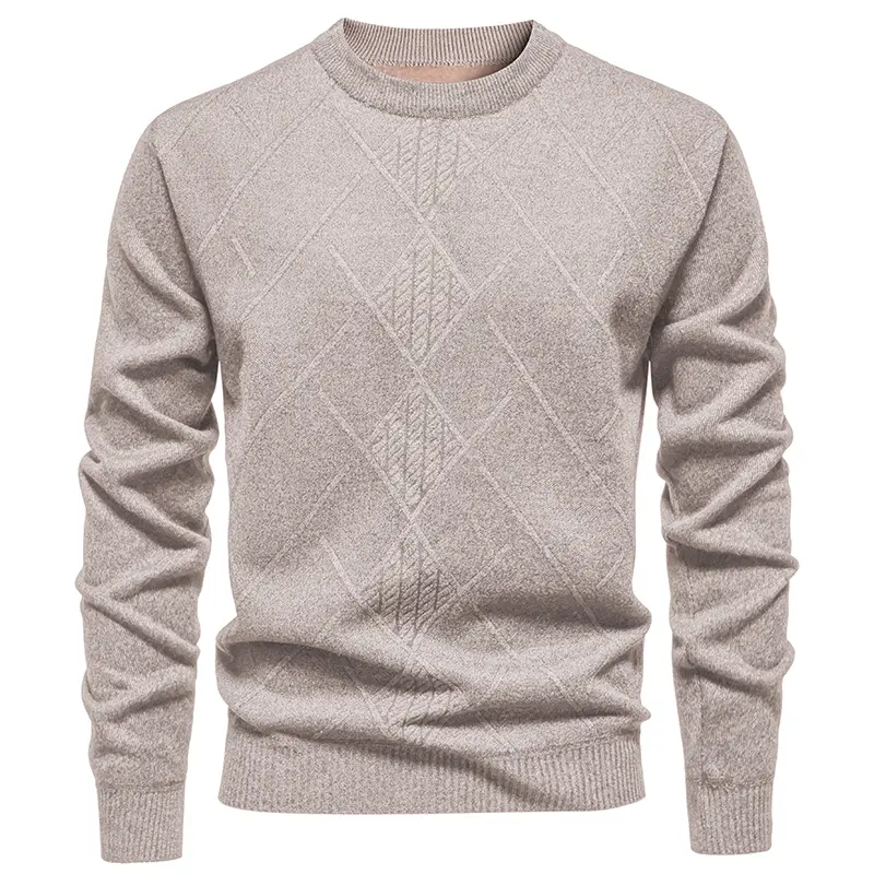 New Autumn Winter Men O-neck Casual Pullovers Knitted Sweaters Good Quality Male Outwear Thicker Warm Pullovers Men's Clothing 3