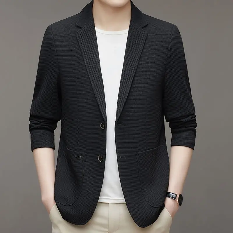New Spring Men Business Casual Blazers Jackets High Quality Male Autumn Slim Fit Blazers Suits Coats Jackets Mens Clothing 4XL
