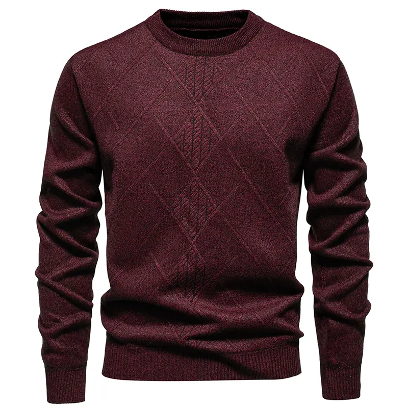 New Autumn Winter Men O-neck Casual Pullovers Knitted Sweaters Good Quality Male Outwear Thicker Warm Pullovers Men's Clothing 3