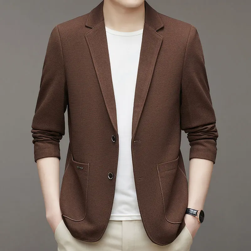 New Spring Men Business Casual Blazers Jackets High Quality Male Autumn Slim Fit Blazers Suits Coats Jackets Mens Clothing 4XL