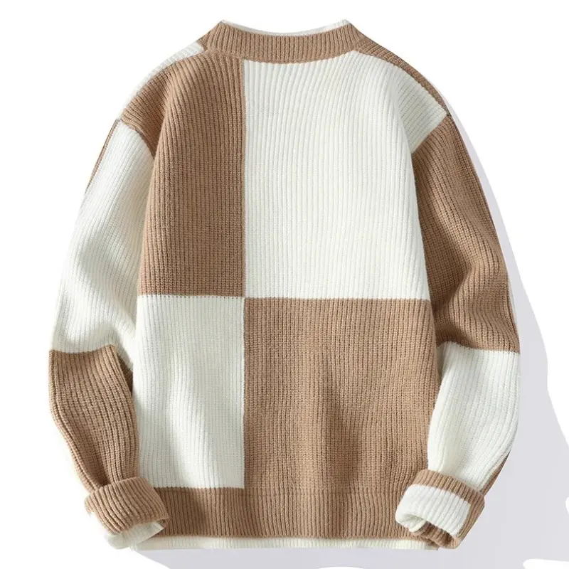 New Fashion Men O-Neck Pullovers Knitted Sweaters Man Outwear Casual Sweaters Quality Male Loose Pullovers Winter Clothing XXL