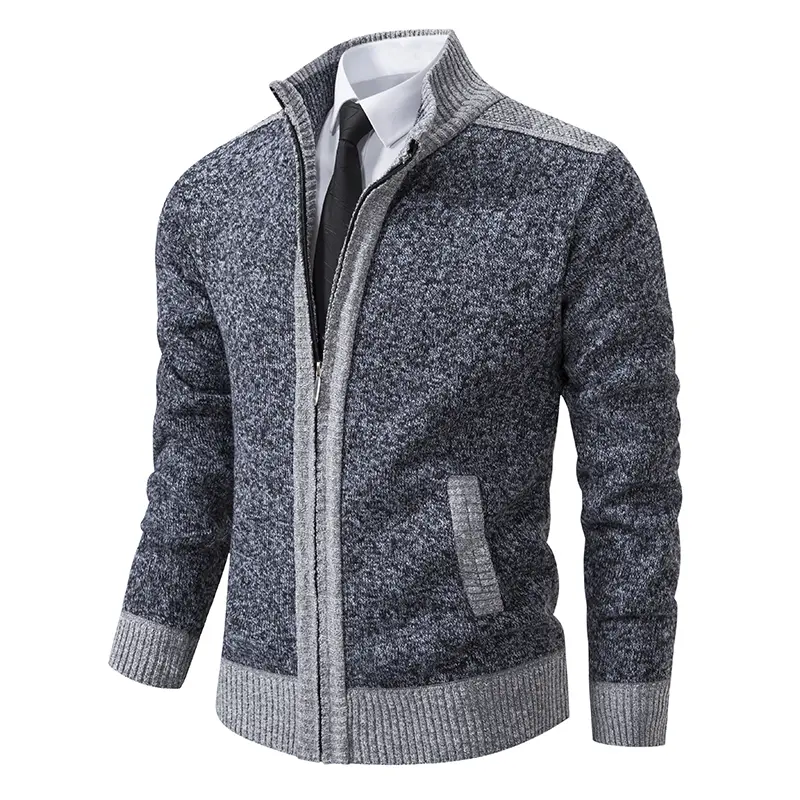 Men Cardigan Sweaters Fleece Warm Sweatercoats Good Quality Male Autumn Winter Slim Fit Thicker Cardigans Sweater Jackets 3XL
